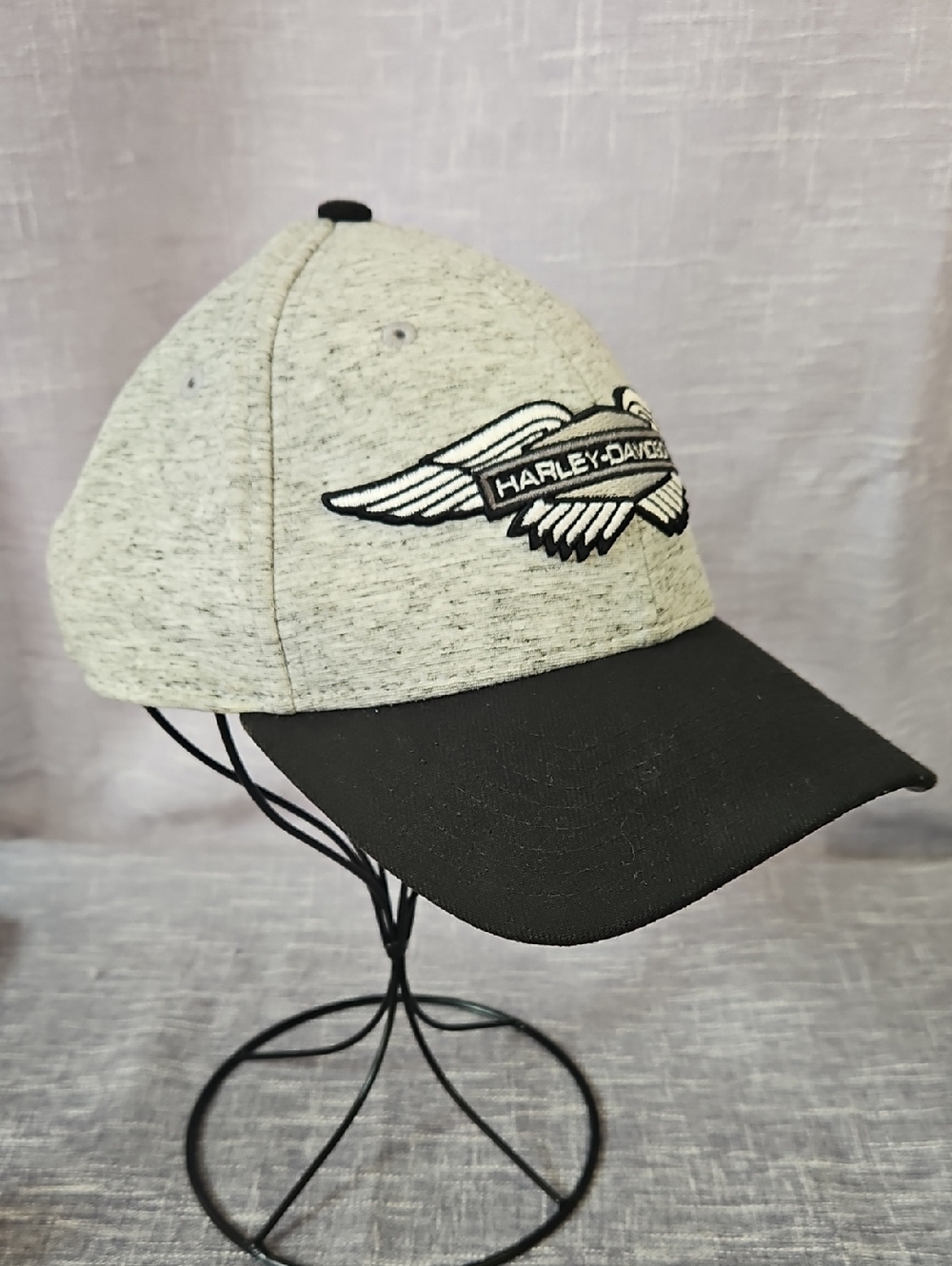 Harley-Davidson Heather Gray & Black Wing Emblem Cap